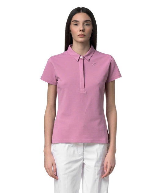 K-Way Polo in Cotone Pique Amedea K1127GW Violetta 