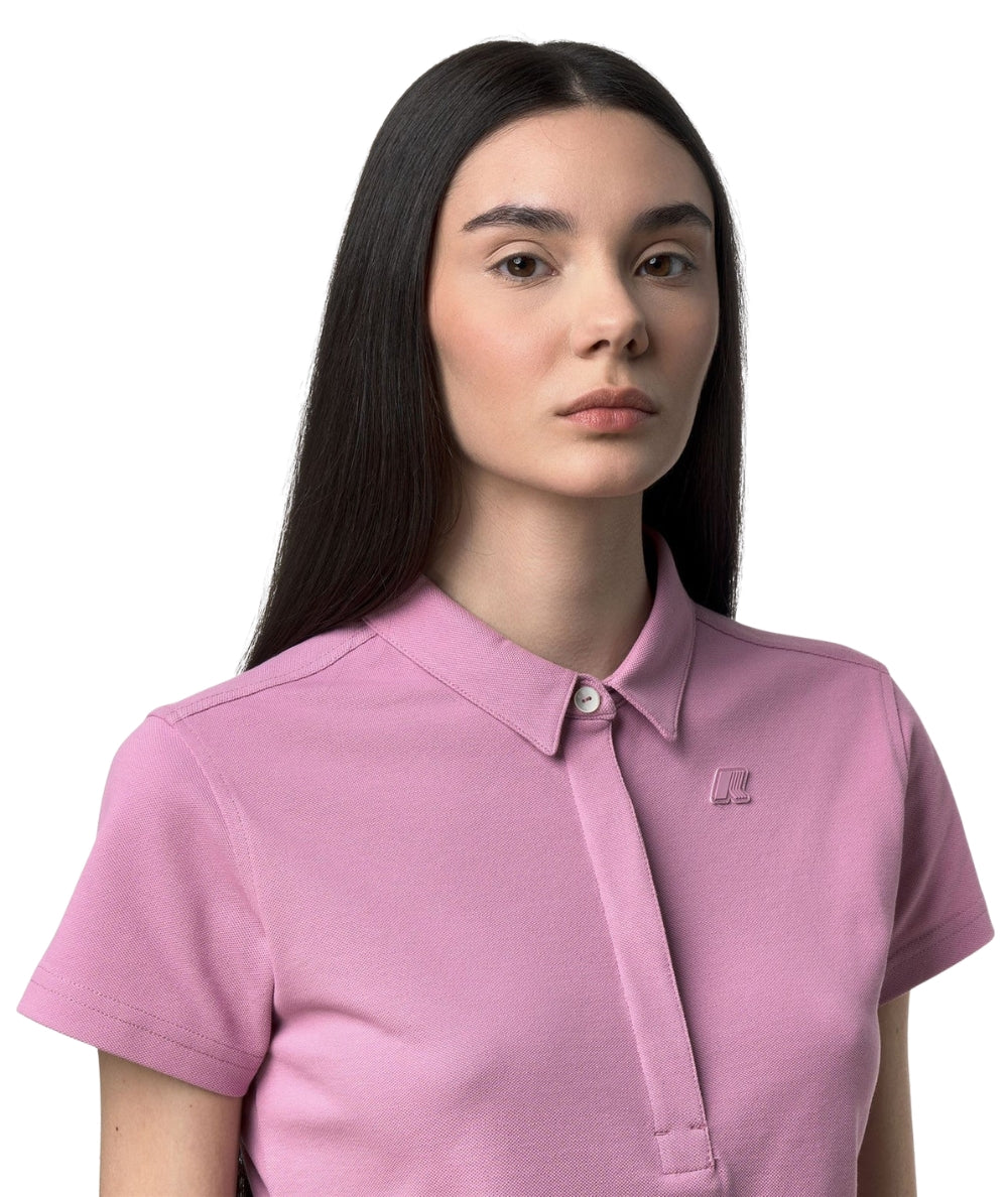 K-Way Polo in Cotone Pique Amedea K1127GW Violetta 