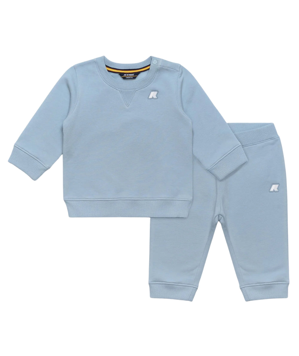 K-Way Set Felpa e Pantalone Baptiste K41384W Azzurro
