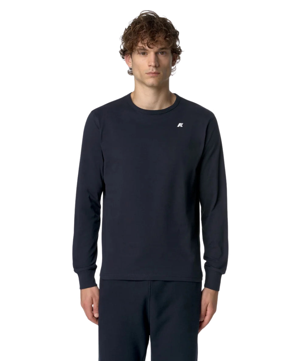 K-Way T-shirt Elmer Js Peach K8136DW Blu Navy