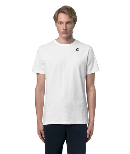 K-Way T-shirt Girocollo Leonide K7142KW Bianco