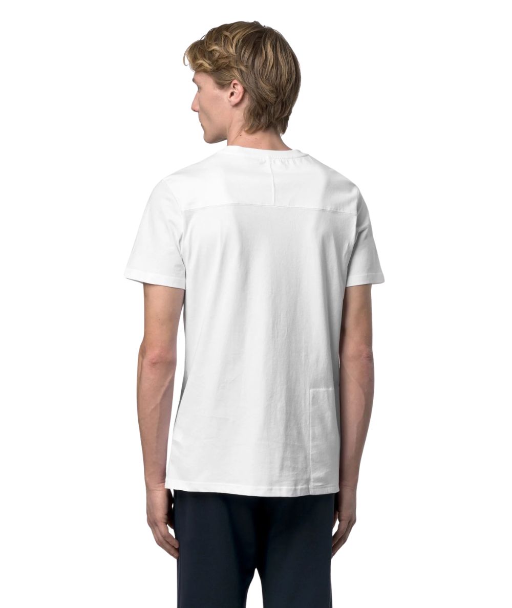 K-Way T-shirt Girocollo Leonide K7142KW Bianco