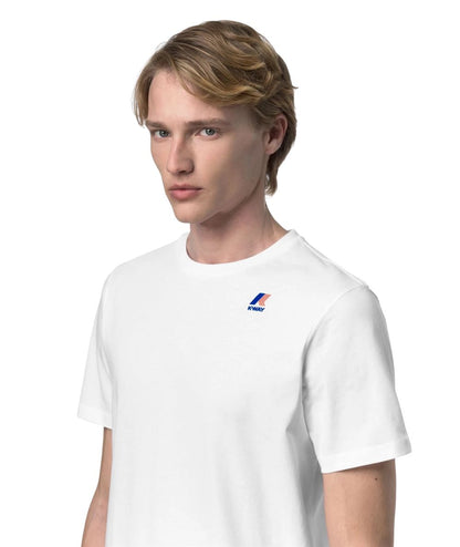 K-Way T-shirt Girocollo Leonide K7142KW Bianco