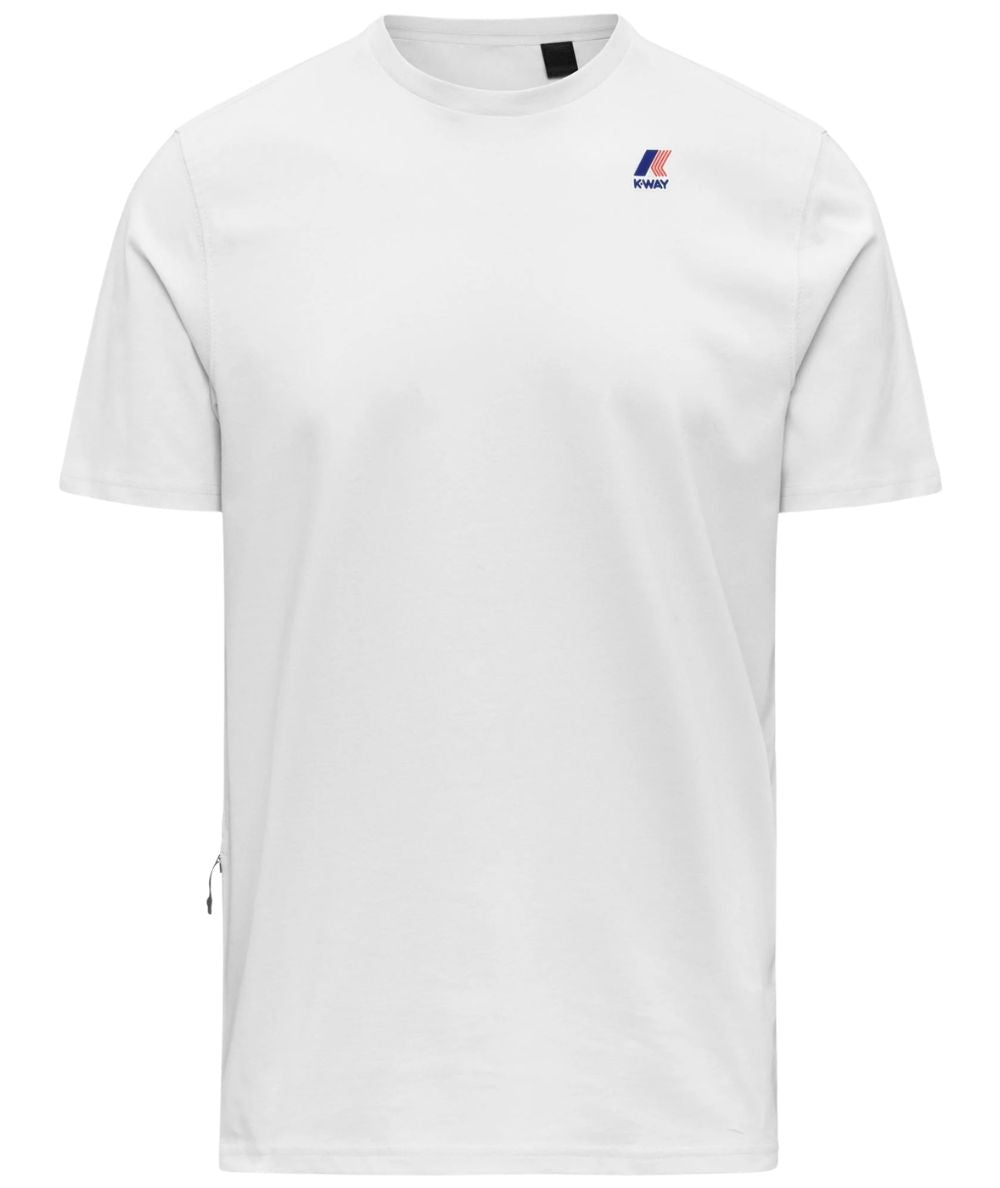 K-Way T-shirt Girocollo Leonide K7142KW Bianco