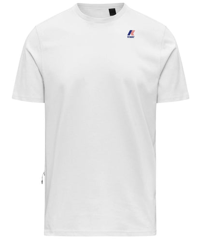 K-Way T-shirt Girocollo Leonide K7142KW Bianco