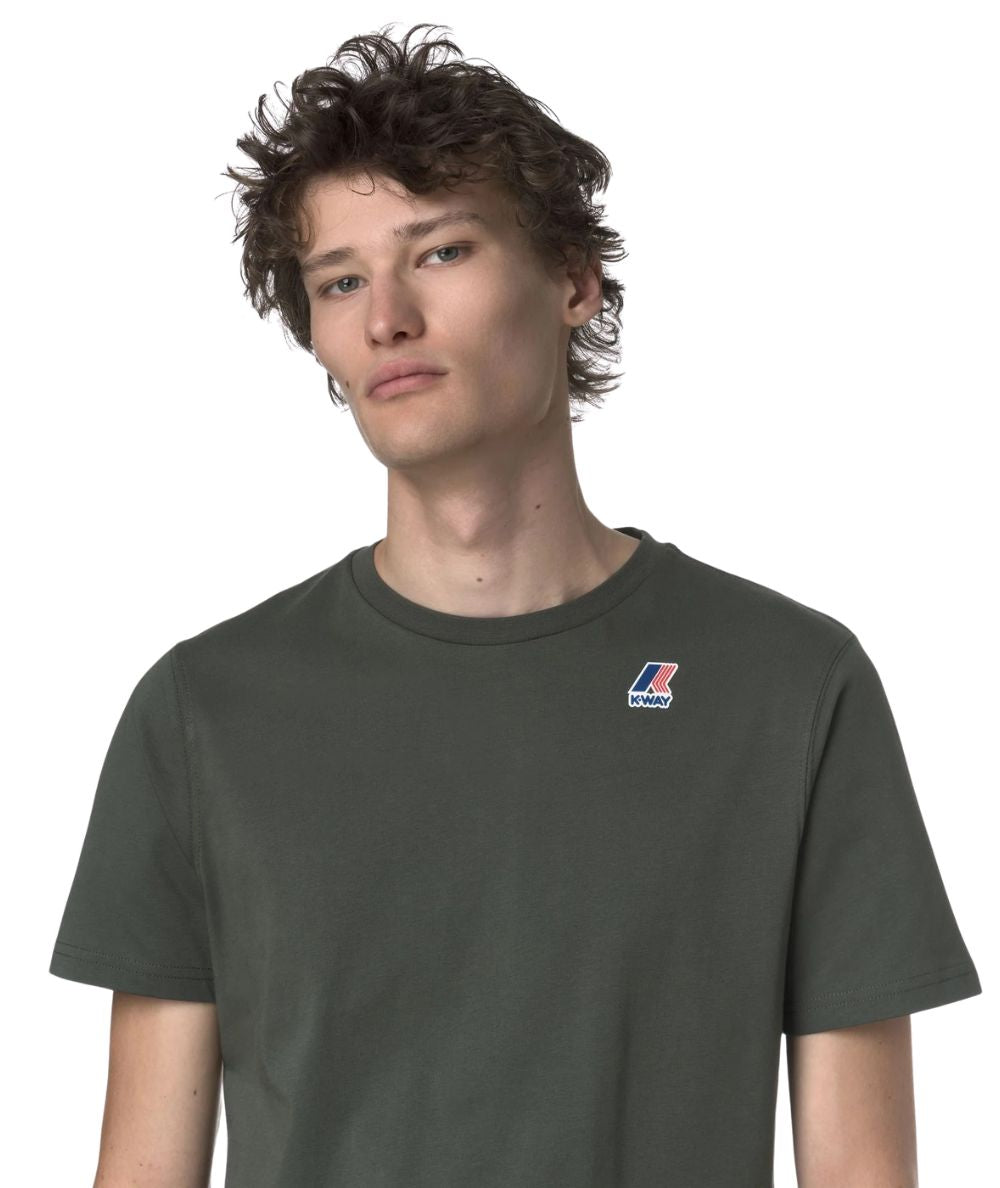 K-Way T-shirt Girocollo Leonide K7142KW Verde