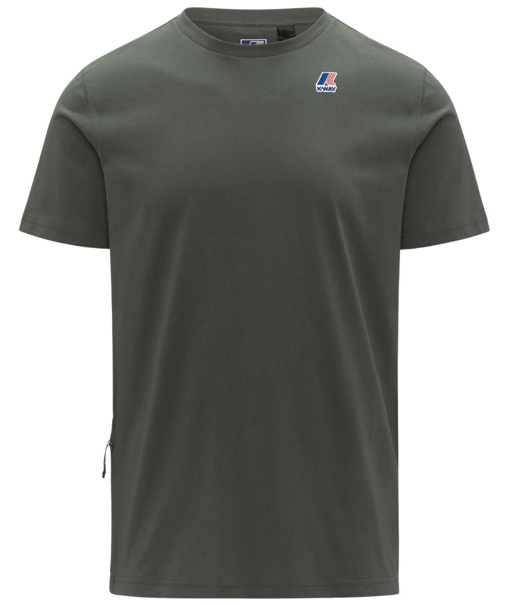K-Way T-shirt Girocollo Leonide K7142KW Verde