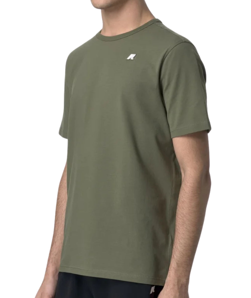 K-Way T-shirt Sigur con Taschino K71349W Verde Salvia