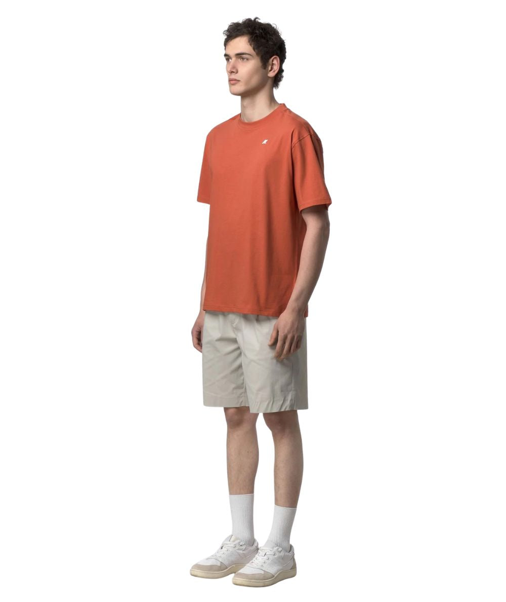 K-Way T-shirt Solo Jersey di Cotone K3136CW Arancione