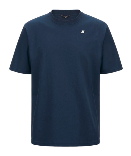 K-Way T-shirt Solo Jersey di Cotone K3136CW Blu