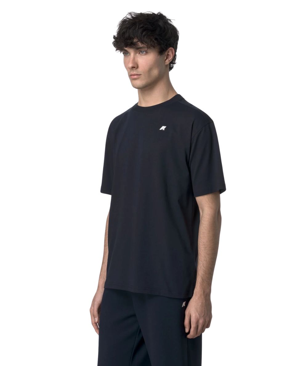 K-Way T-shirt Solo Jersey di Cotone K3136CW Blu Profondo