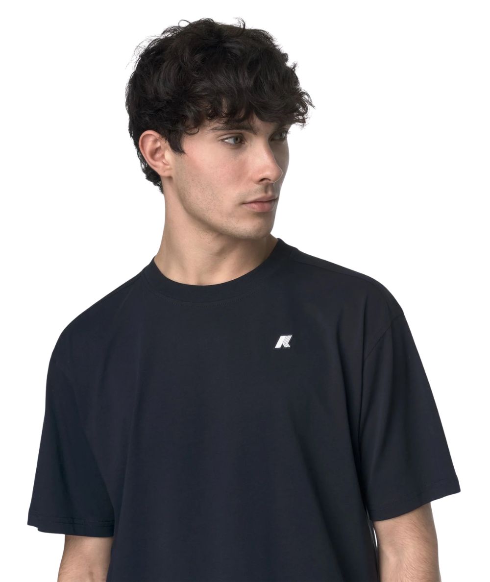 K-Way T-shirt Solo Jersey di Cotone K3136CW Blu Profondo