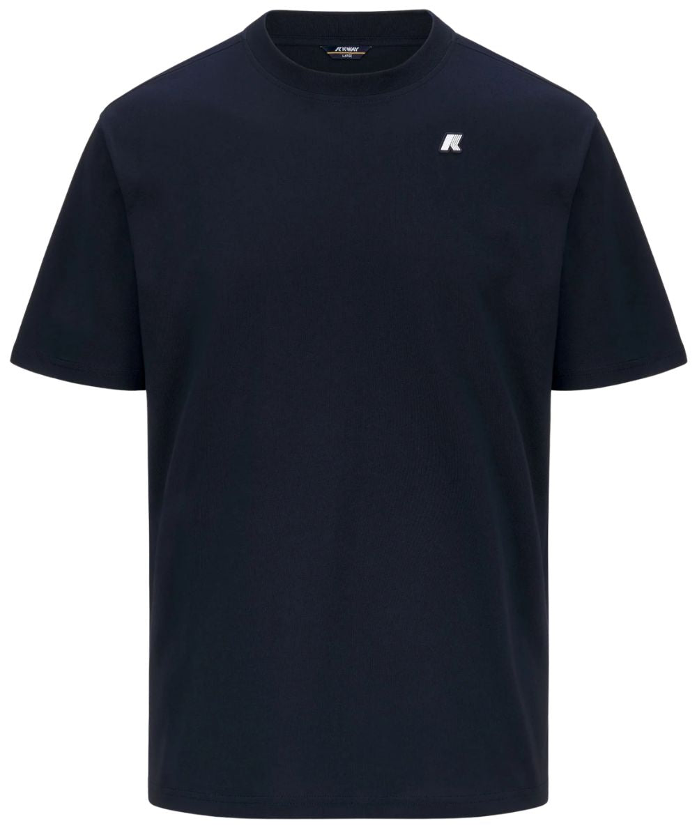 K-Way T-shirt Solo Jersey di Cotone K3136CW Blu Profondo