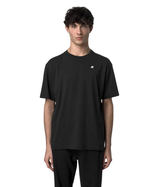 K-Way T-shirt Solo Jersey di Cotone K3136CW Nero