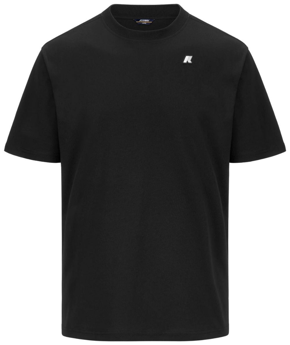 K-Way T-shirt Solo Jersey di Cotone K3136CW Nero