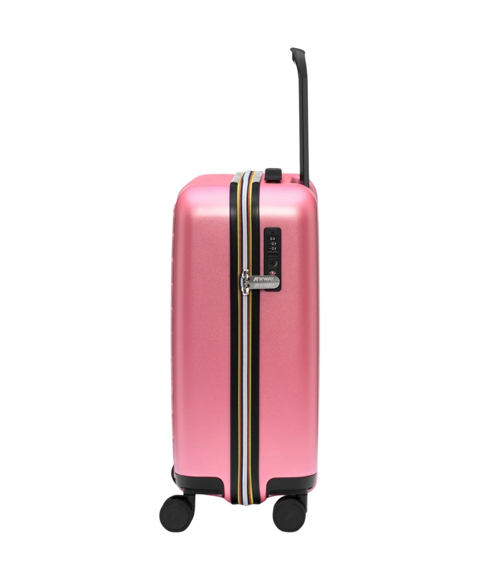 K-Way Trolley Piccolo e Rigido Eudoxie Logo K4125ZW Rosa