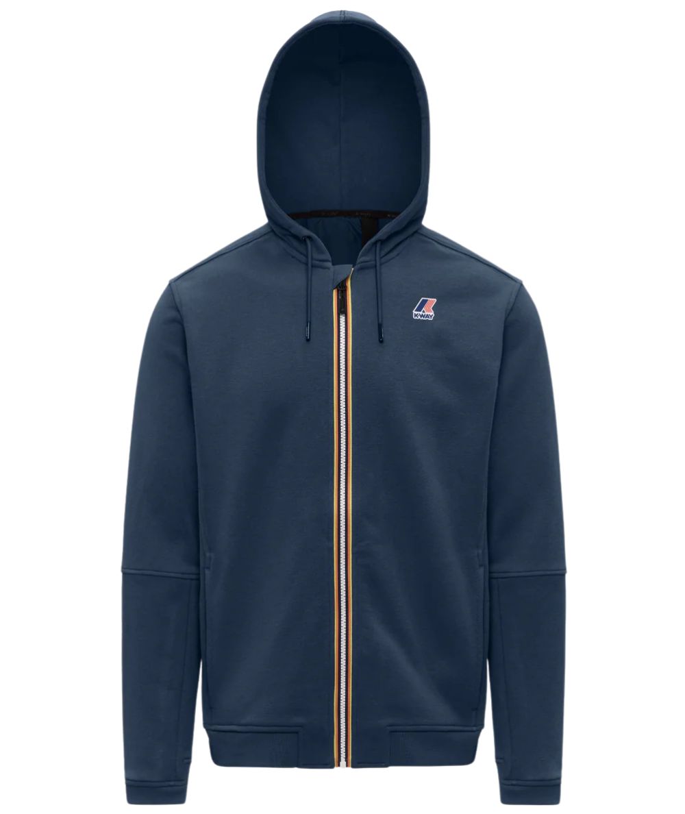 K-way Felpa con Cappuccio Prosper Poly Cotton K3134EW Blu