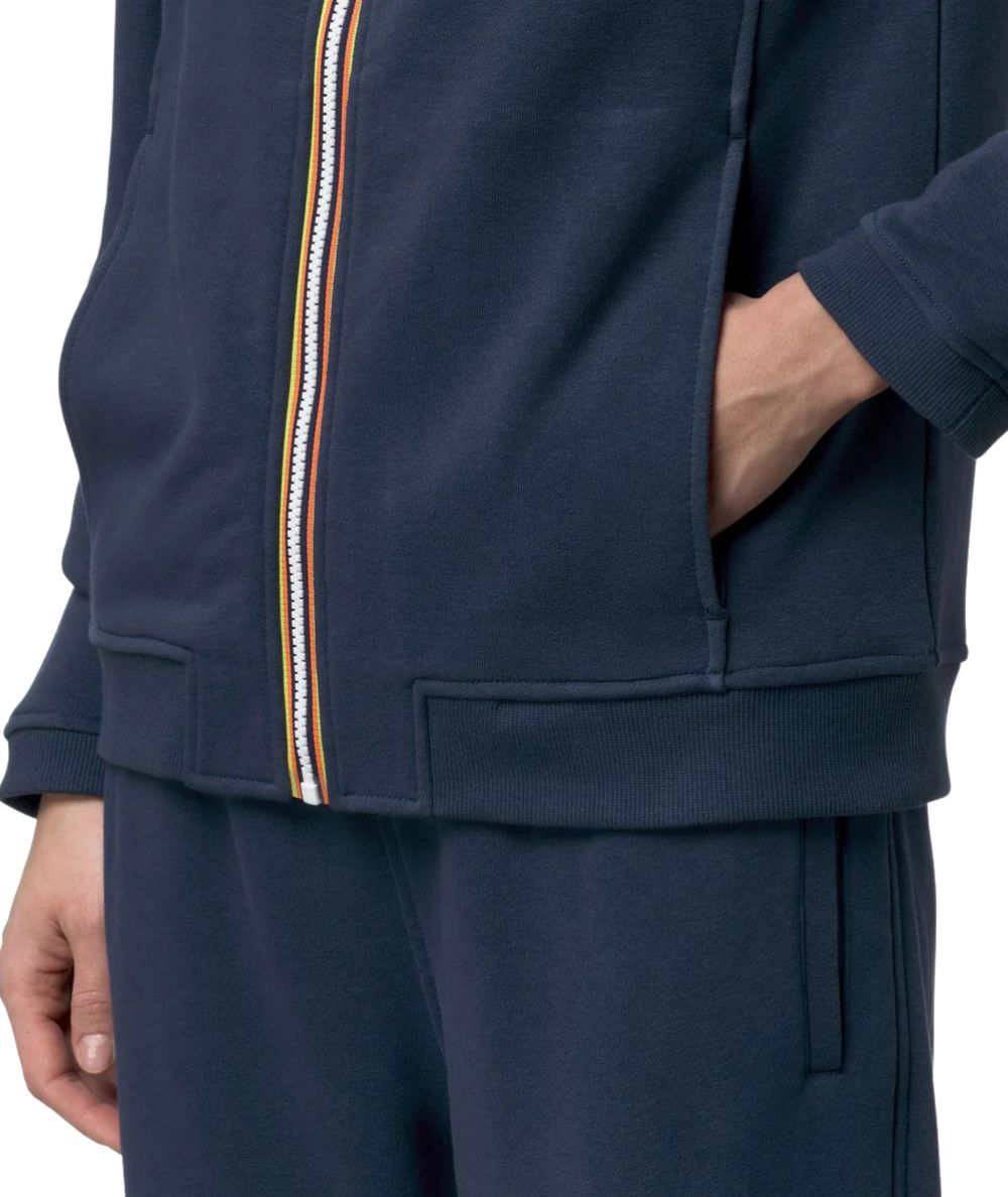 K-way Felpa con Cappuccio Prosper Poly Cotton K3134EW Blu