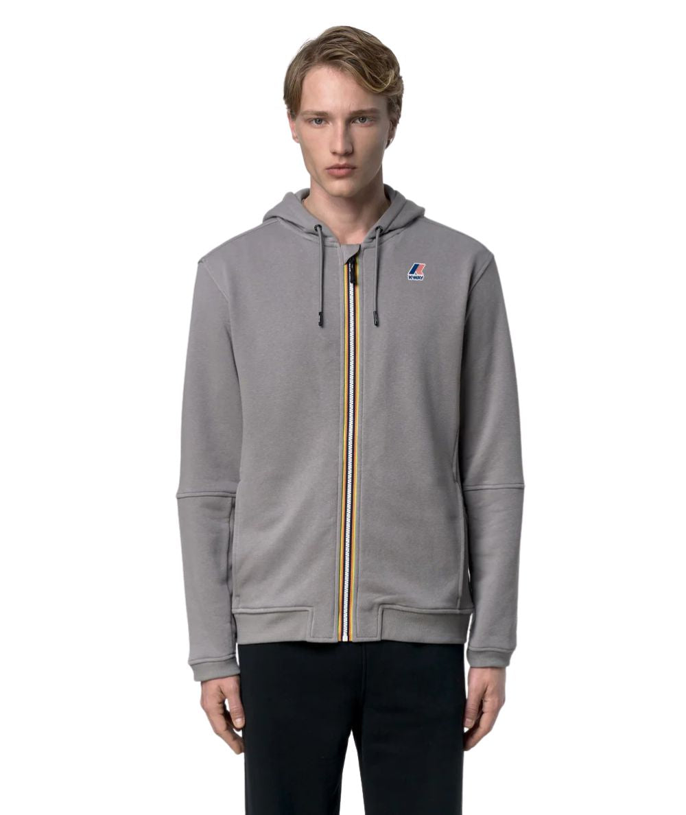 K-way Felpa con Cappuccio Prosper Poly Cotton K3134EW Grigio