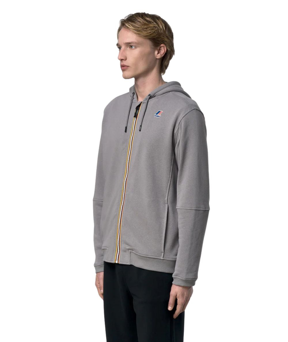 K-way Felpa con Cappuccio Prosper Poly Cotton K3134EW Grigio