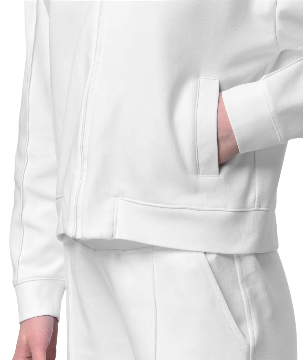 K-way Felpa con Collo Alto in Interlock Arvinne K3157DW Bianco