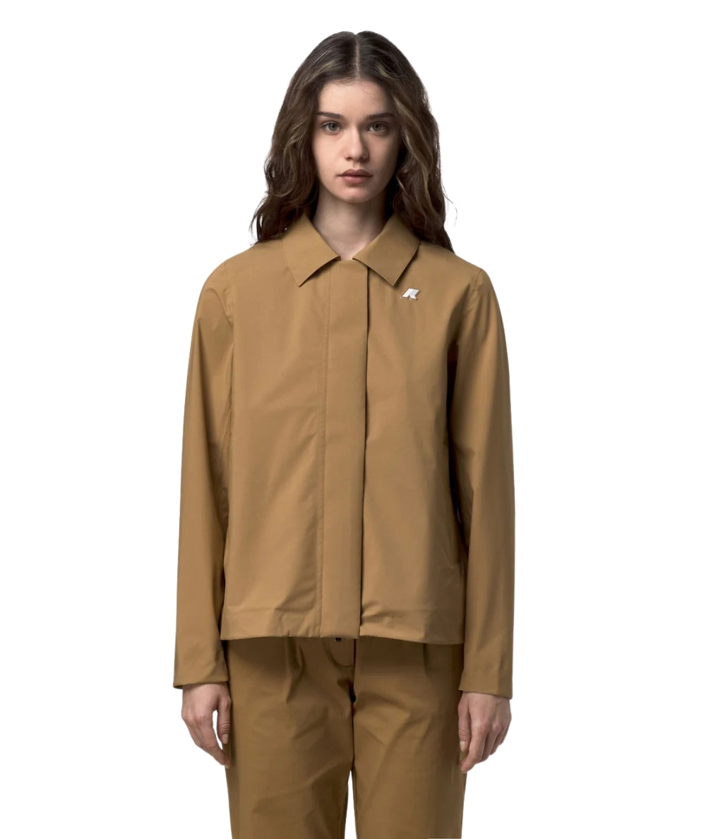K-way Giacca Corta Arabel Stretch 2L Vincent Pique K61338W Marrone