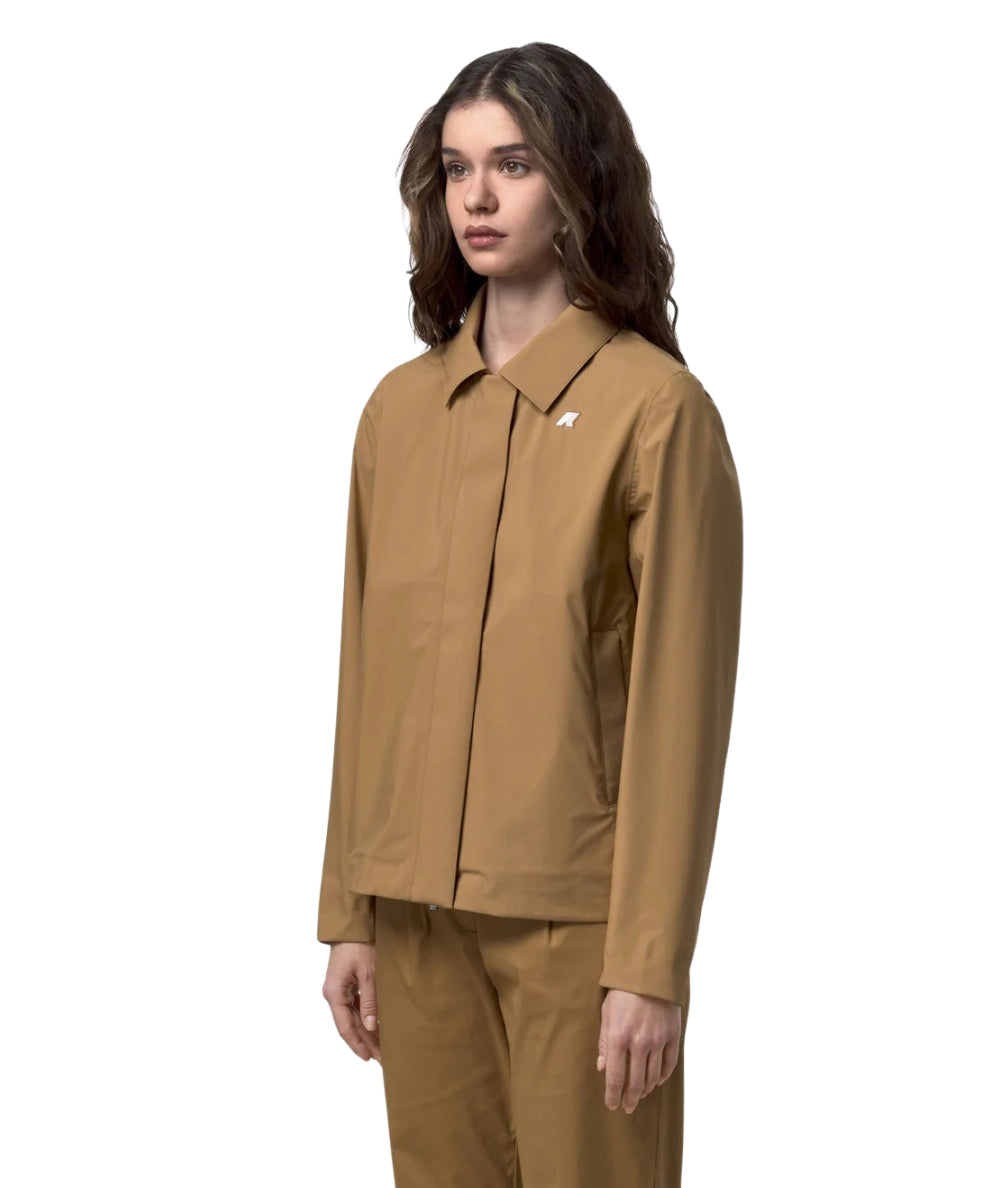 K-way Giacca Corta Arabel Stretch 2L Vincent Pique K61338W Marrone