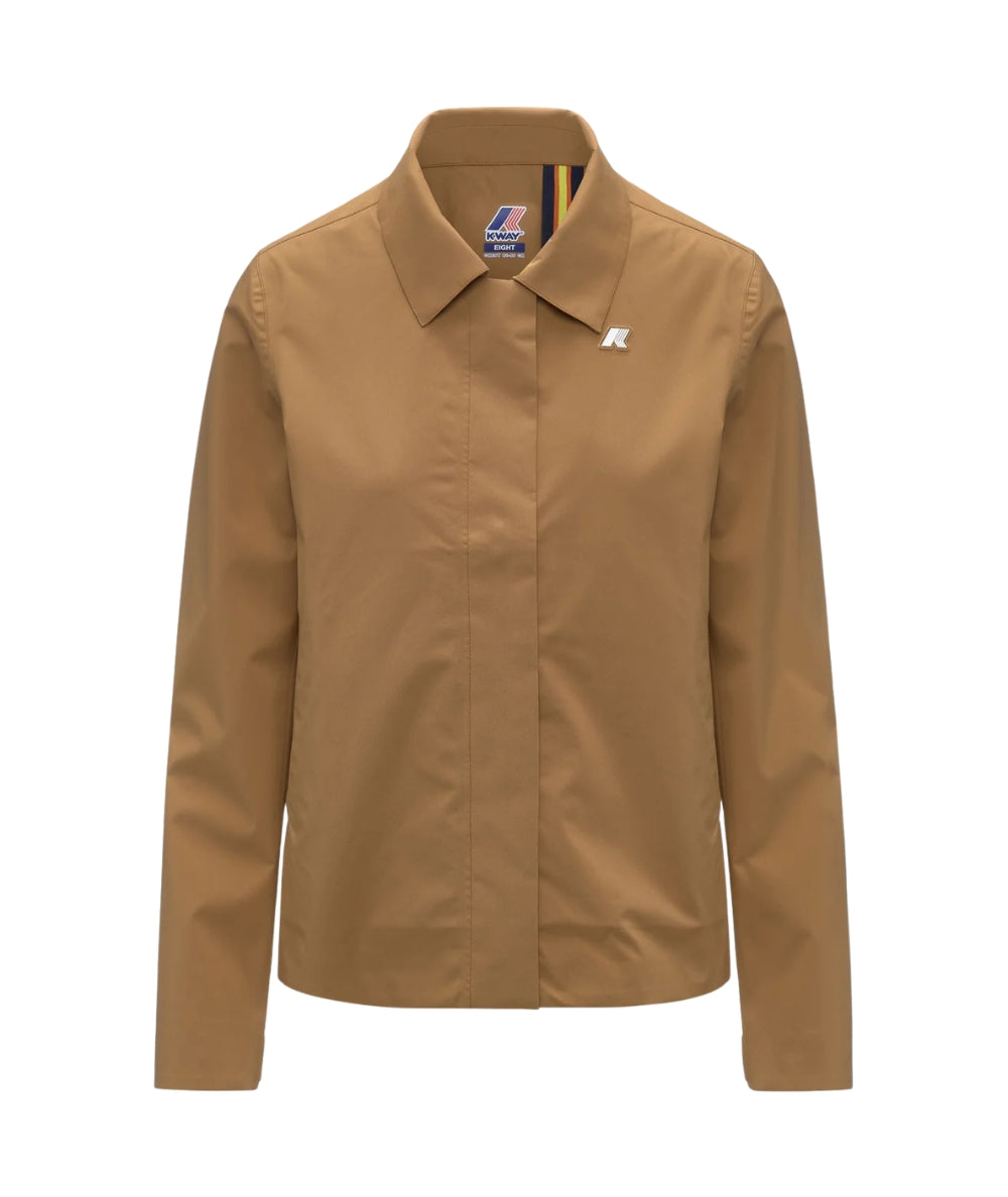 K-way Giacca Corta Arabel Stretch 2L Vincent Pique K61338W Marrone