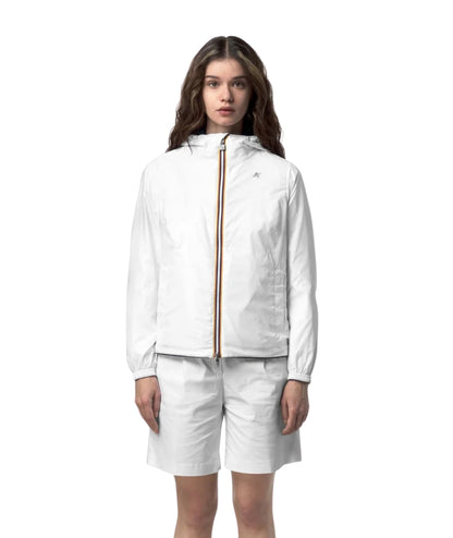 K-way Giacca Corta Reversibile Lil 2.0 Plus Double Blu Bianco