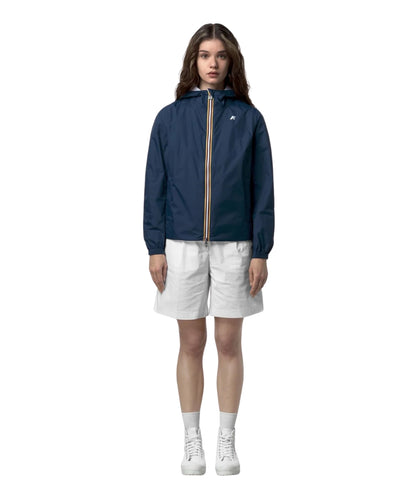 K-way Giacca Corta Reversibile Lil 2.0 Plus Double Blu Bianco
