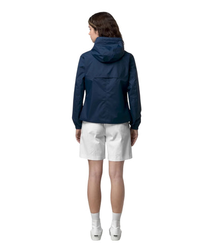 K-way Giacca Corta Reversibile Lil 2.0 Plus Double Blu Bianco