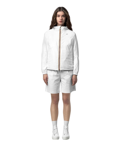 K-way Giacca Corta Reversibile Lil 2.0 Plus Double Blu Bianco