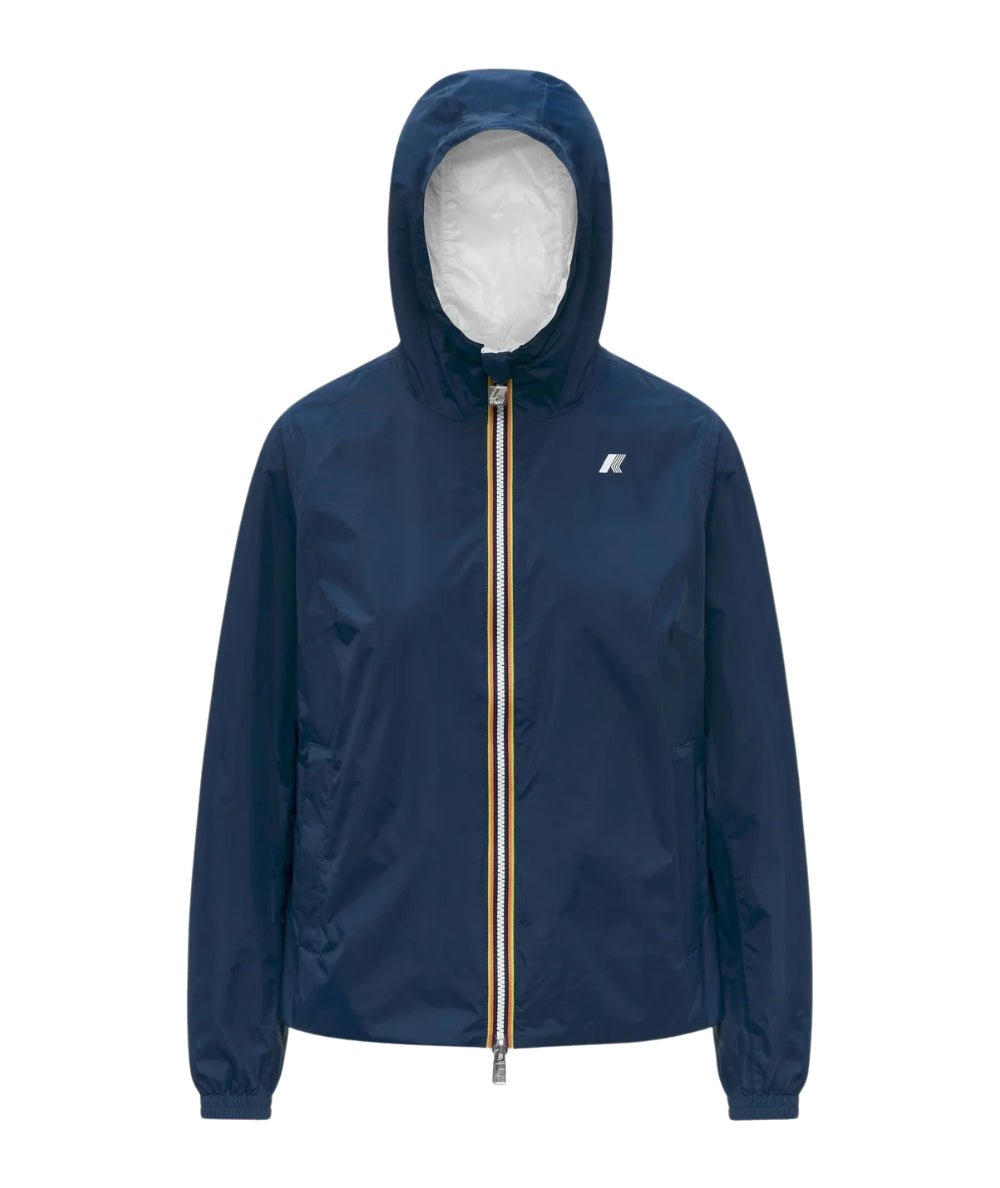 K-way Giacca Corta Reversibile Lil 2.0 Plus Double Blu Bianco