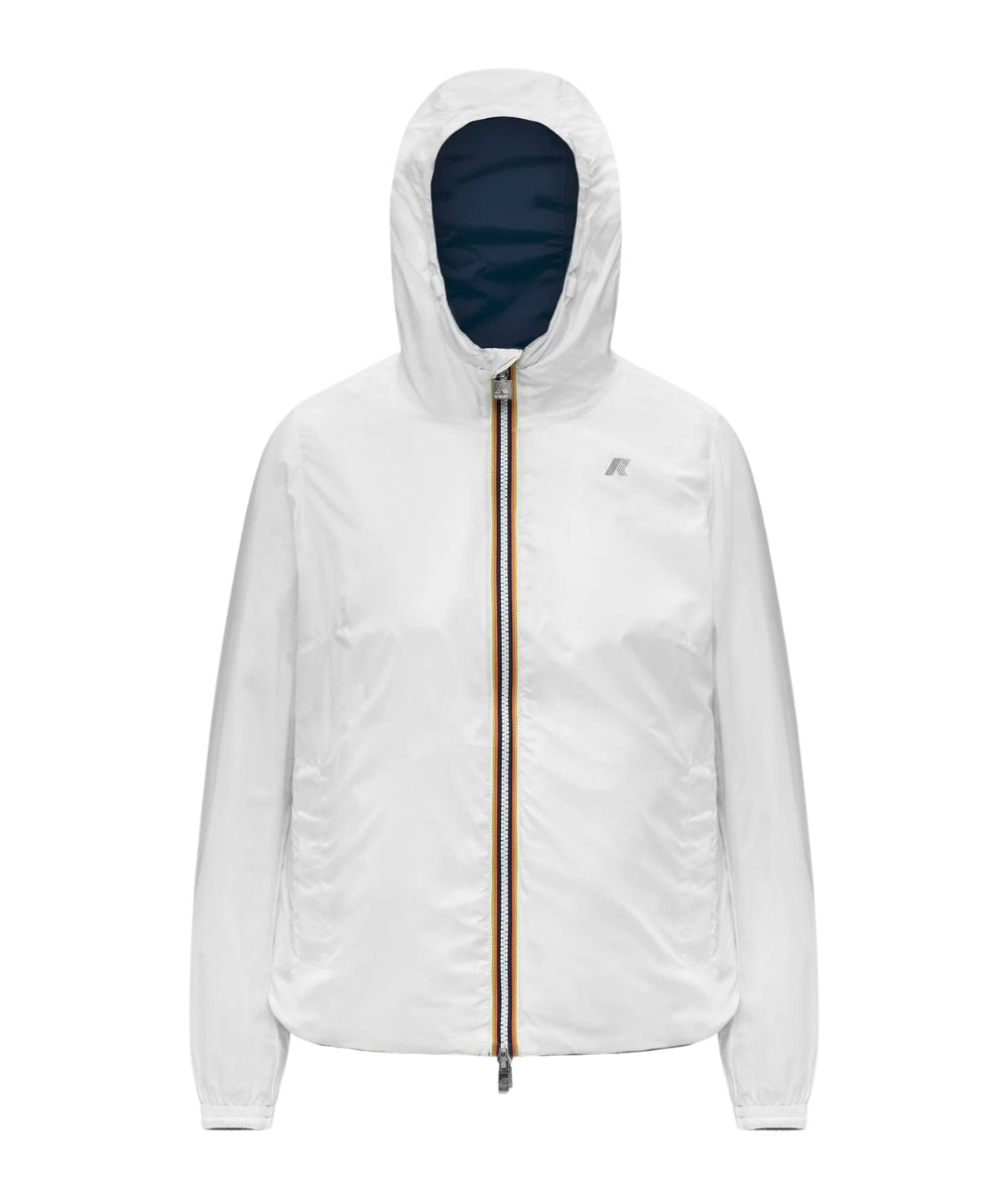 K-way Giacca Corta Reversibile Lil 2.0 Plus Double Blu Bianco