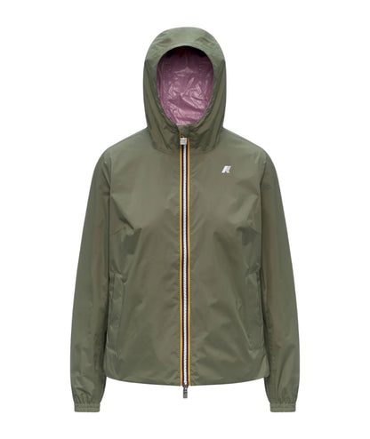 K-way Giacca Corta Reversibile Lil 2.0 Plus Double Verde Lilla 