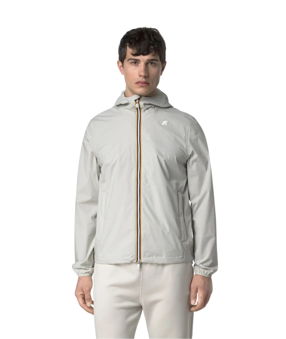 K-way Giacca Corta con Cappuccio Jack Stretch Nylon Jersey K3123UW Beige