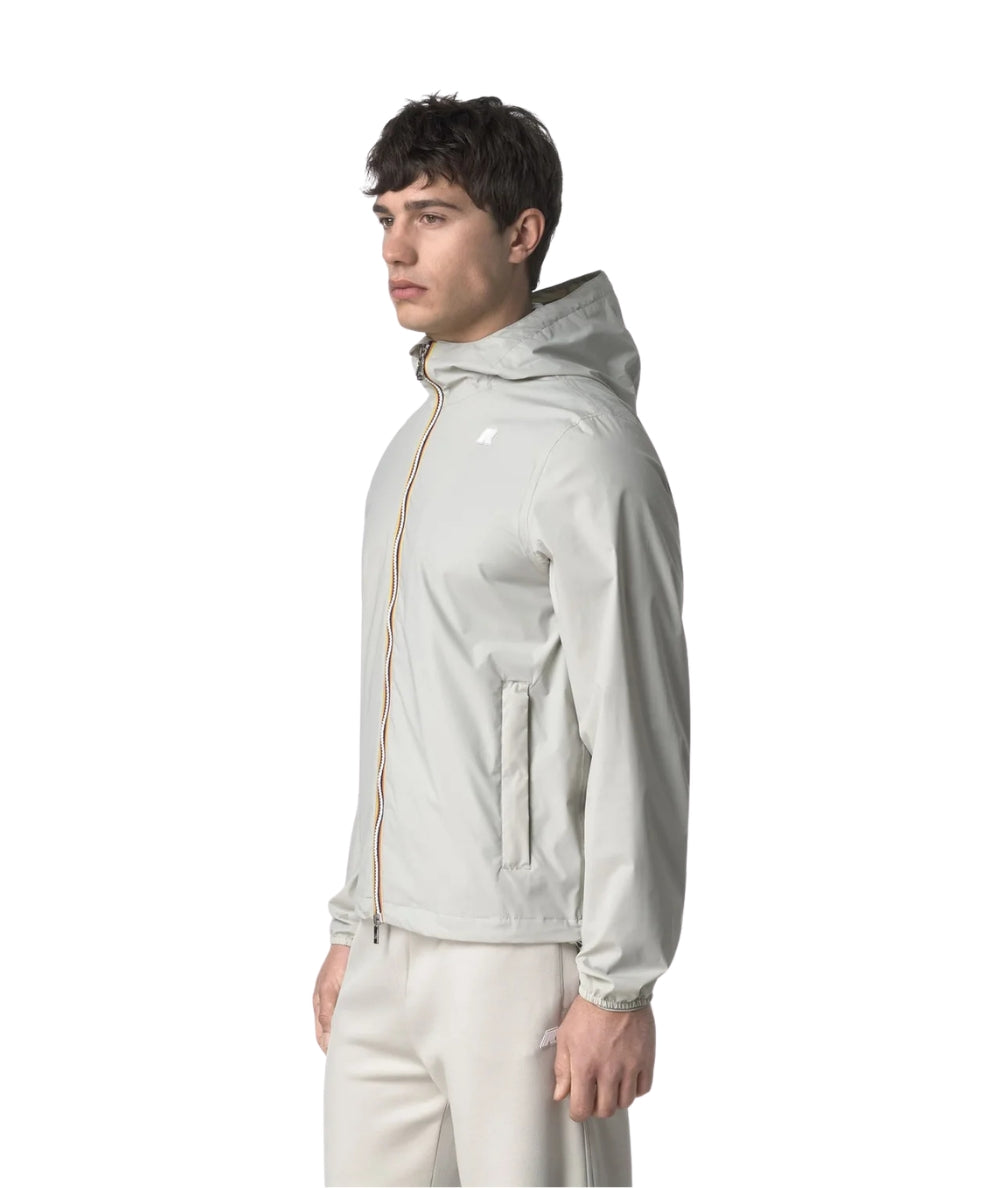 K-way Giacca Corta con Cappuccio Jack Stretch Nylon Jersey K3123UW Beige
