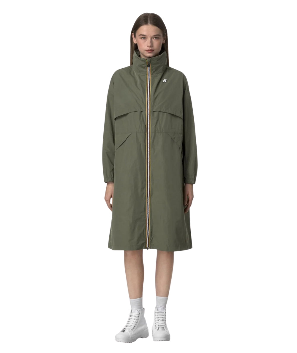 K-way Giacca Lunga Aube Memory Touch K8132NW Verde 