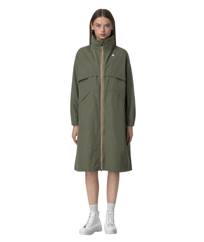 K-way Giacca Lunga Aube Memory Touch K8132NW Verde 