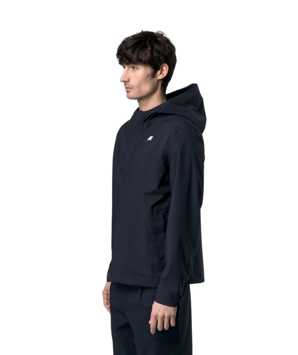 K-way Giacca con Cappuccio Jacko Stretch 2L K7136SW Blu Scuro