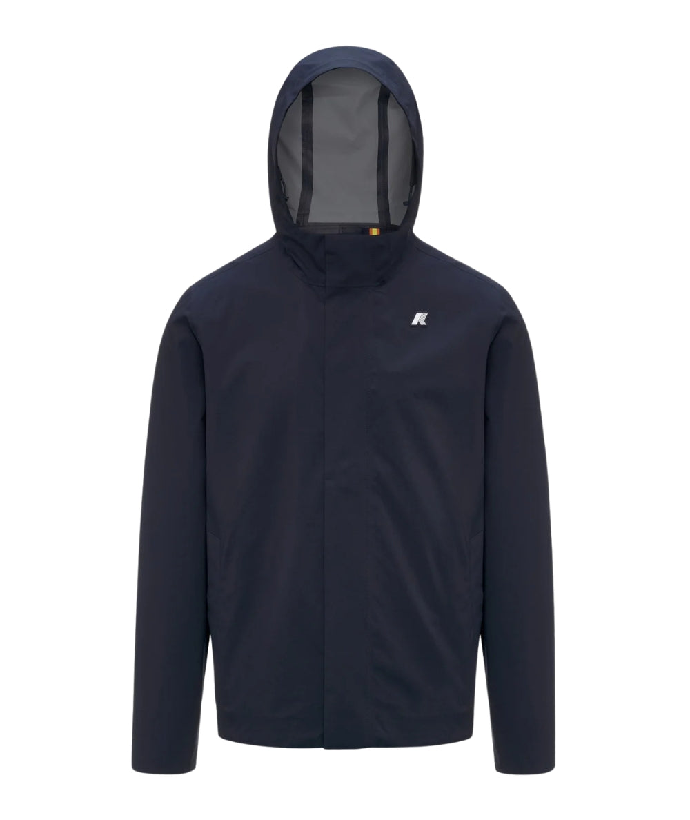 K-way Giacca con Cappuccio Jacko Stretch 2L K7136SW Blu Scuro