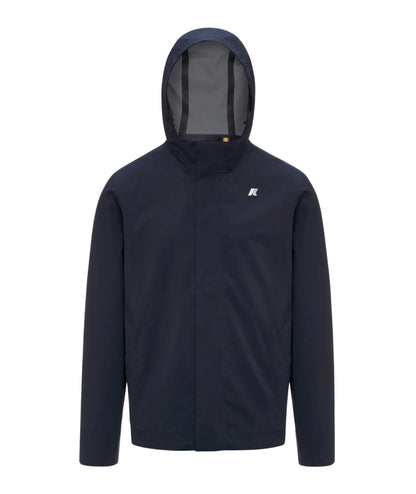 K-way Giacca con Cappuccio Jacko Stretch 2L K7136SW Blu Scuro