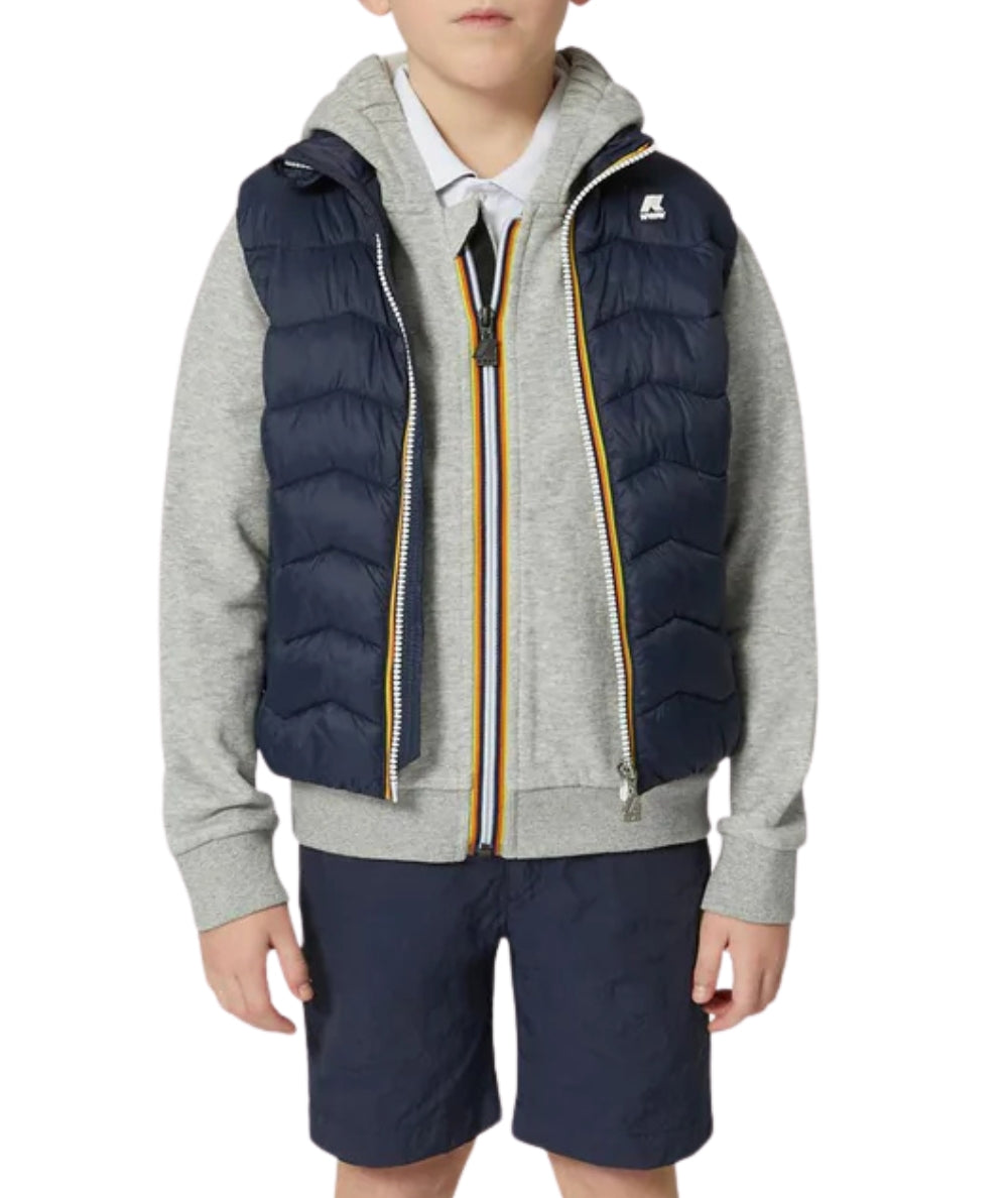 K-way Gilet Imbottito Valen Warm K6114PW Blu Navy