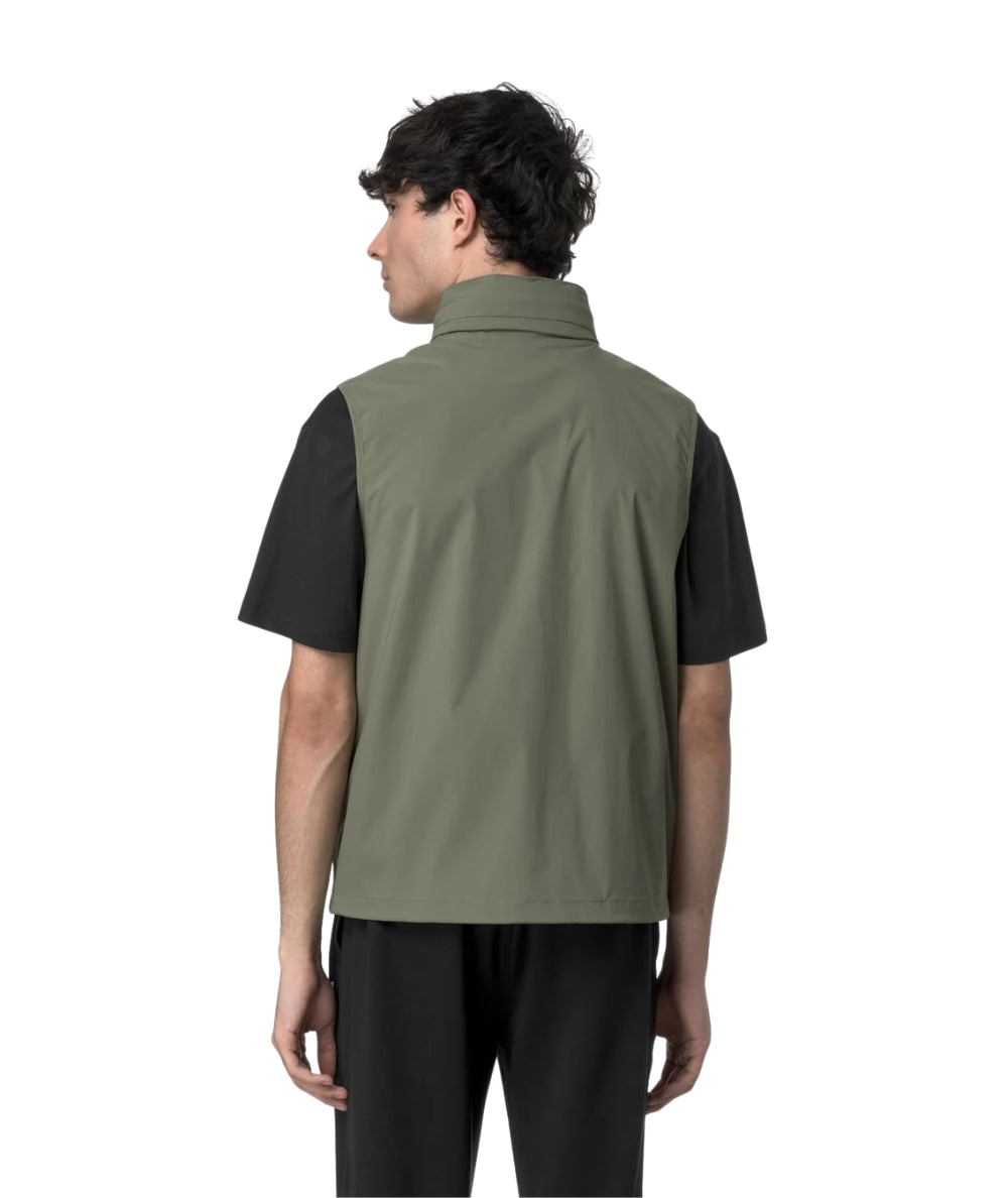 K-way Gilet Valen Stretch Nylon Jersey K3123TW Verde 