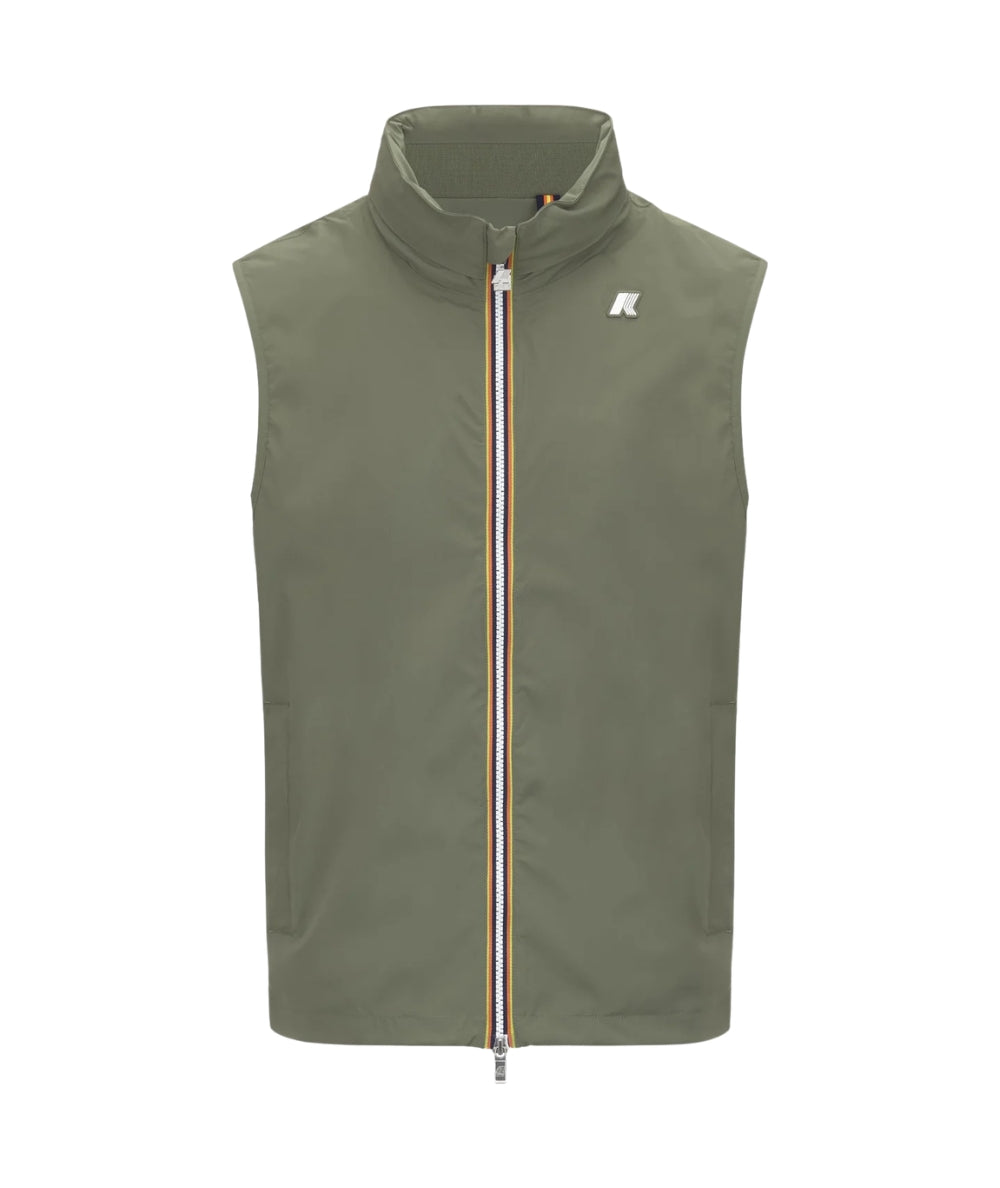 K-way Gilet Valen Stretch Nylon Jersey K3123TW Verde 