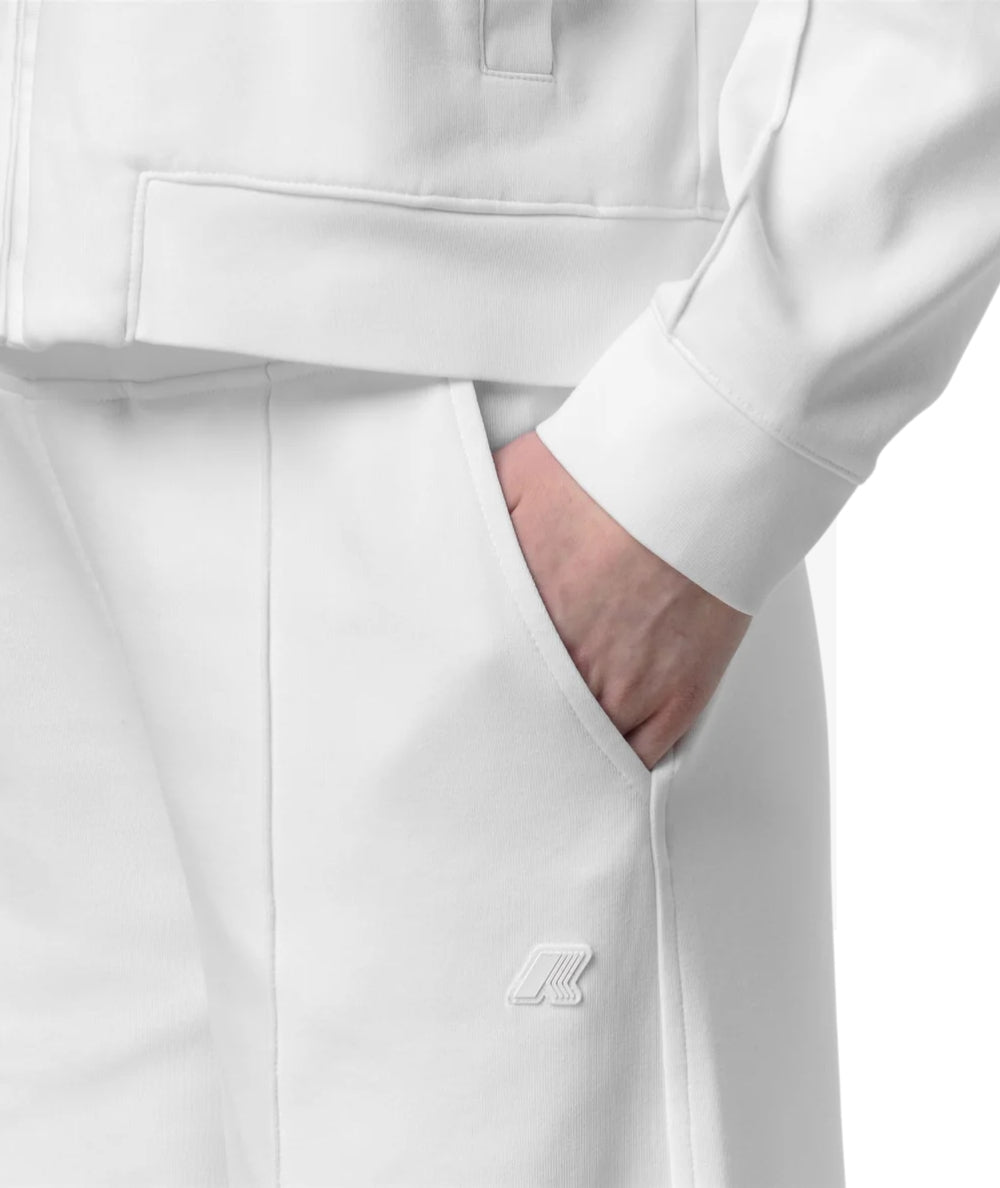 K-way Pantaloni Gamba Larga Loyre Interlock K2133MW Bianco