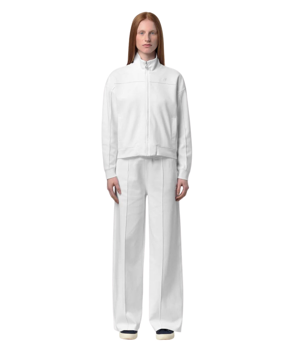 K-way Pantaloni Gamba Larga Loyre Interlock K2133MW Bianco