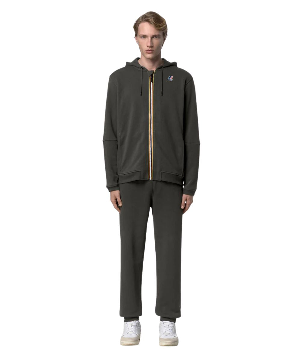 K-way Pantaloni in Felpa Philibert Poly Cotton K3134EW Verde Scuro