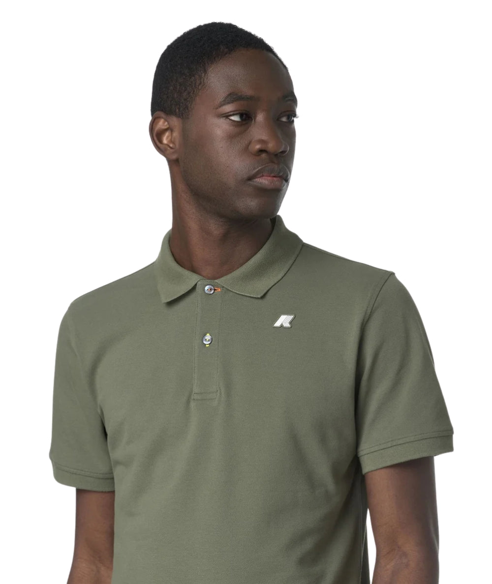 K-way Polo in Cotone Piquet Vinnie K1125CW Verde