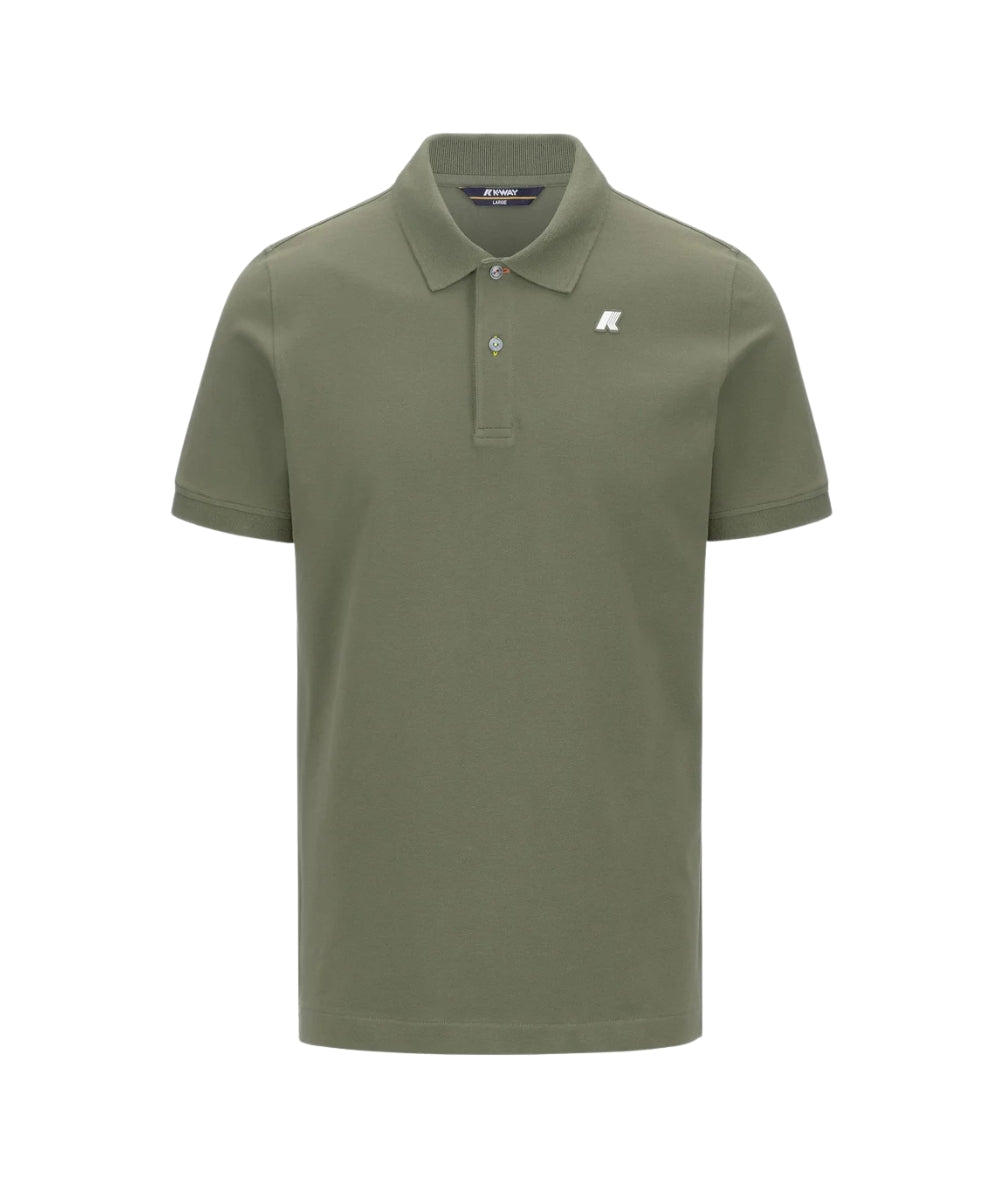 K-way Polo in Cotone Piquet Vinnie K1125CW Verde